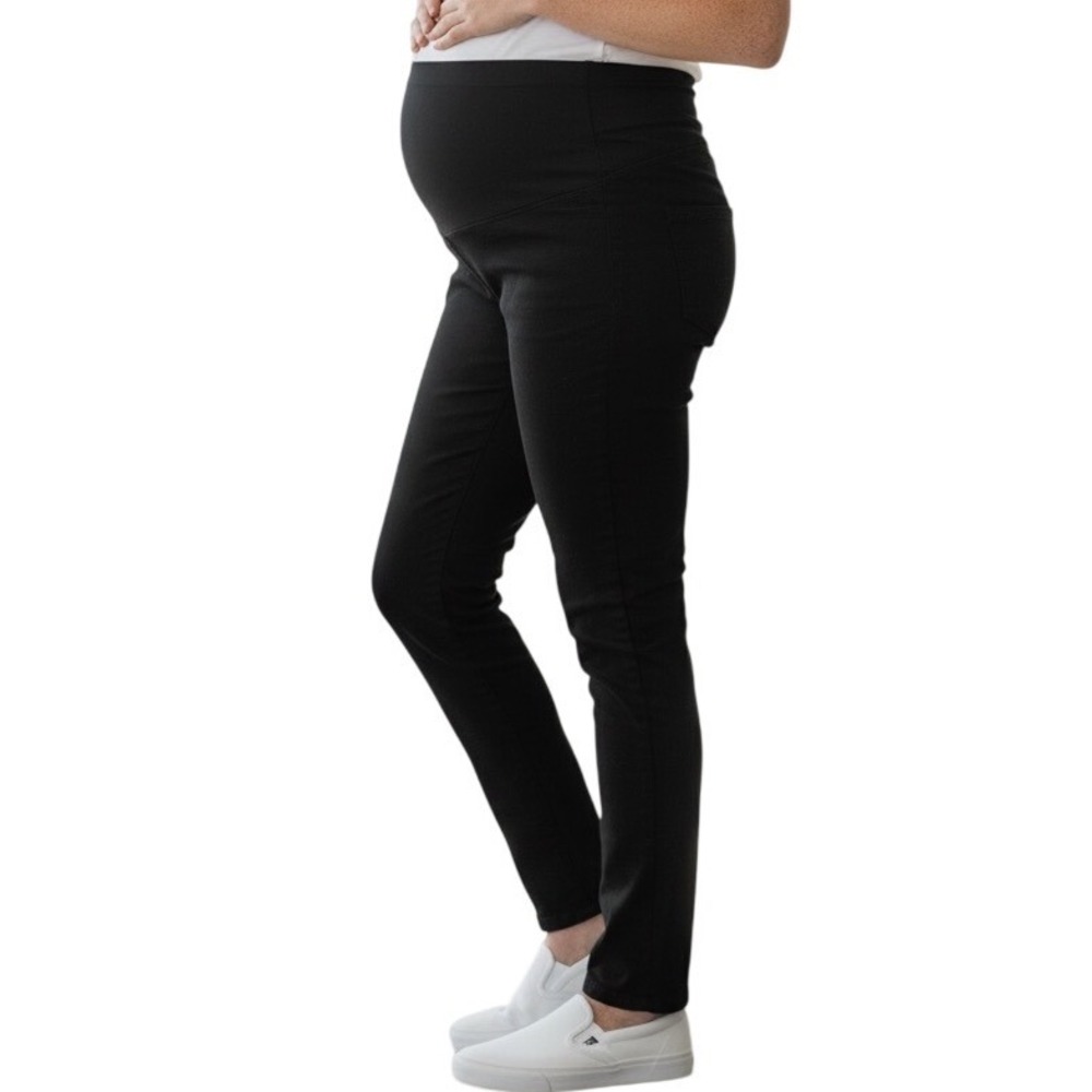 Madewell Women's Over the Belly Maternity Stretch Skinny Jeans Lunar Black Sz 27